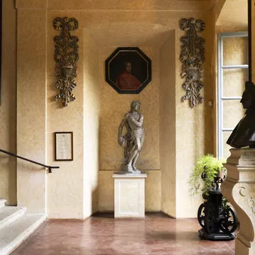 The interior of the Palazzo Isola Madre, Isole Borromee.