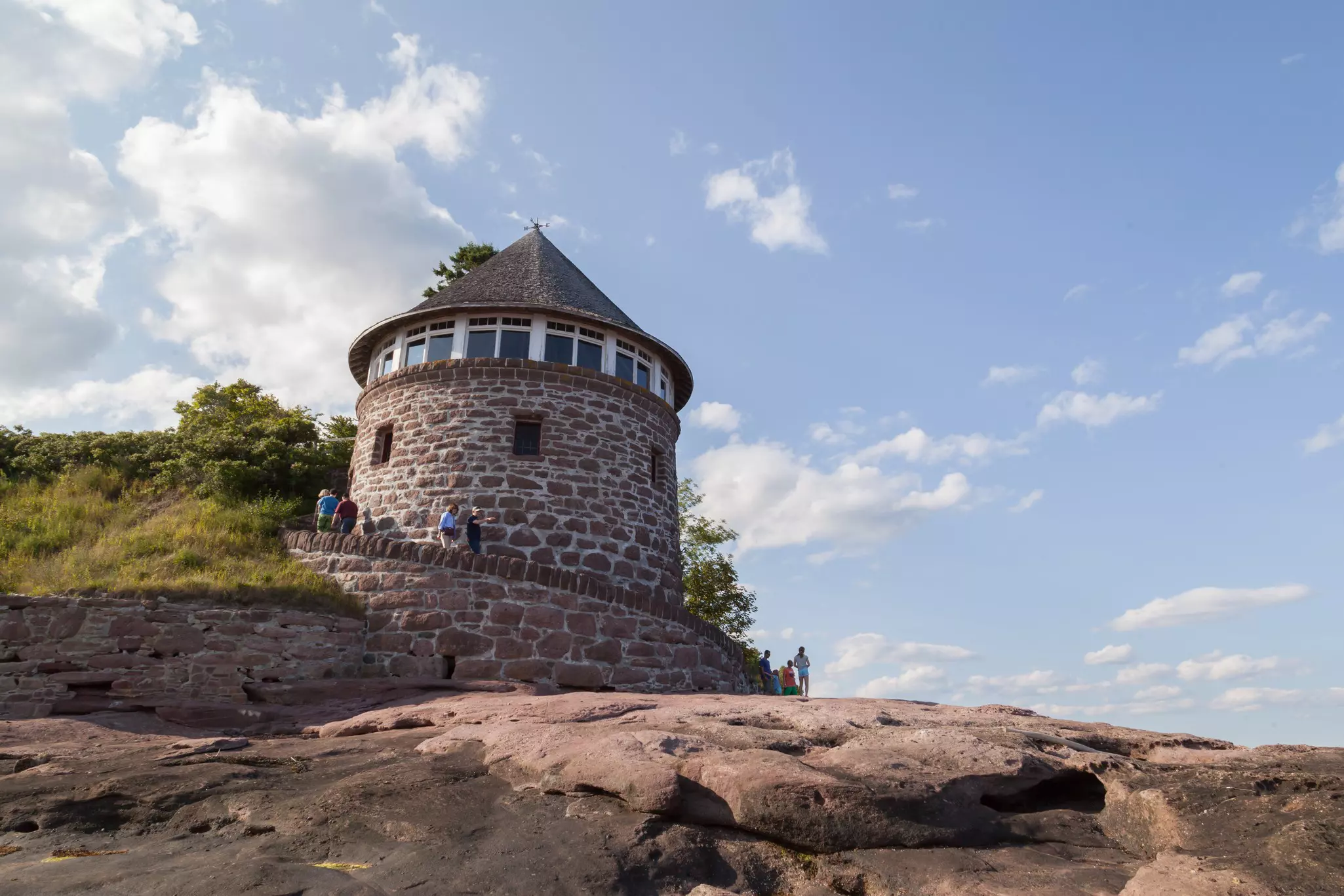 Bath house on Ministers Island, an historic Canadian island near the town of St. Andrews, New Brunswick. 
