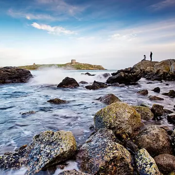 The coastal village of Dalkey near Dublin, Ireland