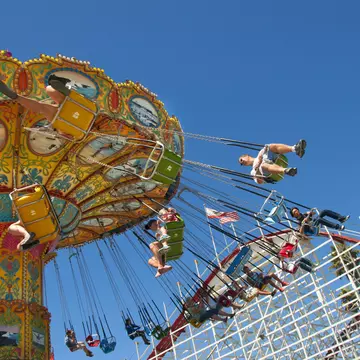 Santa Cruz boardwalk rides
