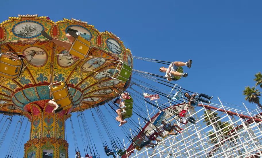Santa Cruz boardwalk rides