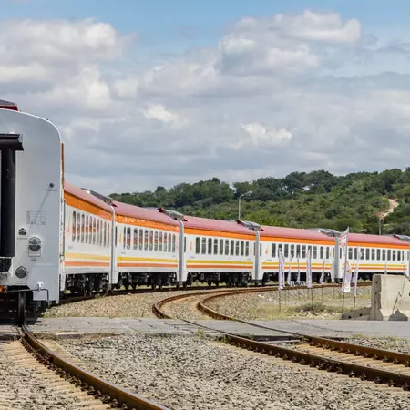New passenger coaches from China arrive at Kenya's port city of Mombasa on July 22, 2024. TO GO WITH "Kenya receives 20 new passenger coaches from China to boost transport capacity" (Photo by Joy Nabukewa/Xinhua via Getty Images)
2162482619
wn, jt
KENYA-MOMBASA-CHINA-PASSENGER COACHES
New passenger coaches from China arrive at Kenya's port city of Mombasa on July 22, 2024. TO GO WITH "Kenya receives 20 new passenger coaches from China to boost transport capacity" (Photo by Joy Nabukewa/Xinhua via Getty Images)