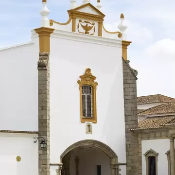 Exterior view of the Convento dos Lóios in Évora, Portugal.