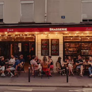 Rue Oberkampf, Le Marais, Paris, France July 2024.