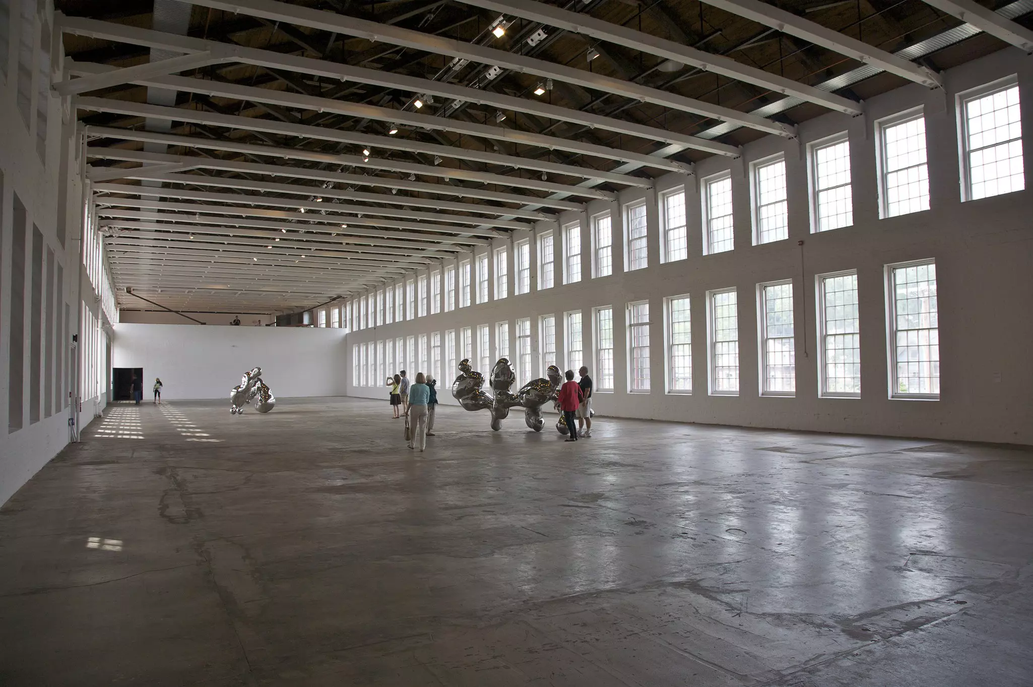 Partial view of exhibition of the work of Simon Starling called The Nanjing Particles at MASS MoCA, Massachusetts Museum of Contemporary Art, North Adams, The Berkshires, Massachusetts