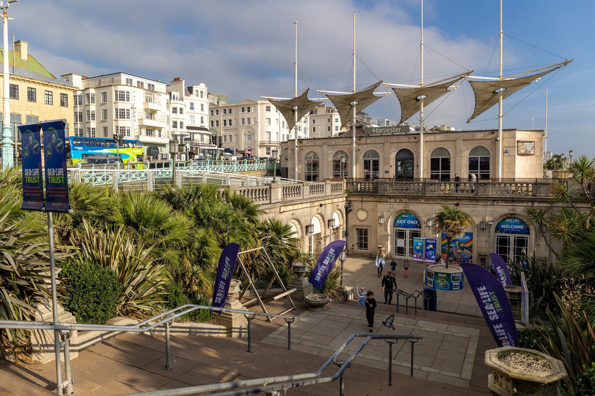 Brighton, East Sussex, United Kingdom - November 4th 2024: The entrance to Sea Life Brighton, previously known as Brighton Aquarium and from 1969 until 1991 as Brighton Aquarium and Dolphinarium, License Type: media, Download Time: 2026-04-24T22:41:20.000Z, User: LP_ZRay, Editorial: true, purchase_order: 65050 - Digital Destinations and Articles, job: Lonely Planet, client: App Content, other: Zayira Ray