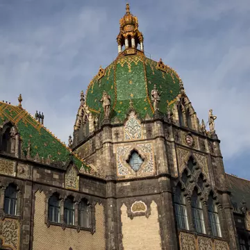 Old historical Museum of applied arts at Budapest Hungary