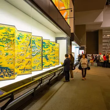 April 25, 2018: Exhibitions at the Edo Tokyo Museum, which illustrates Tokyo's past.