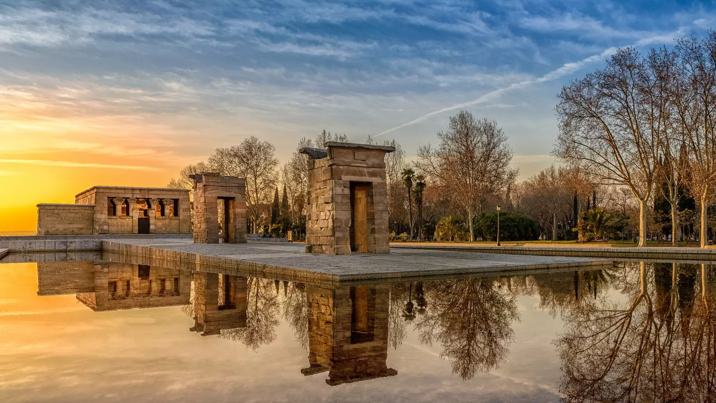 The Templo de Debod is an Egyptian temple that was moved stone-by-stone from Egypt to Madrid. Miguel Diaz / 500px