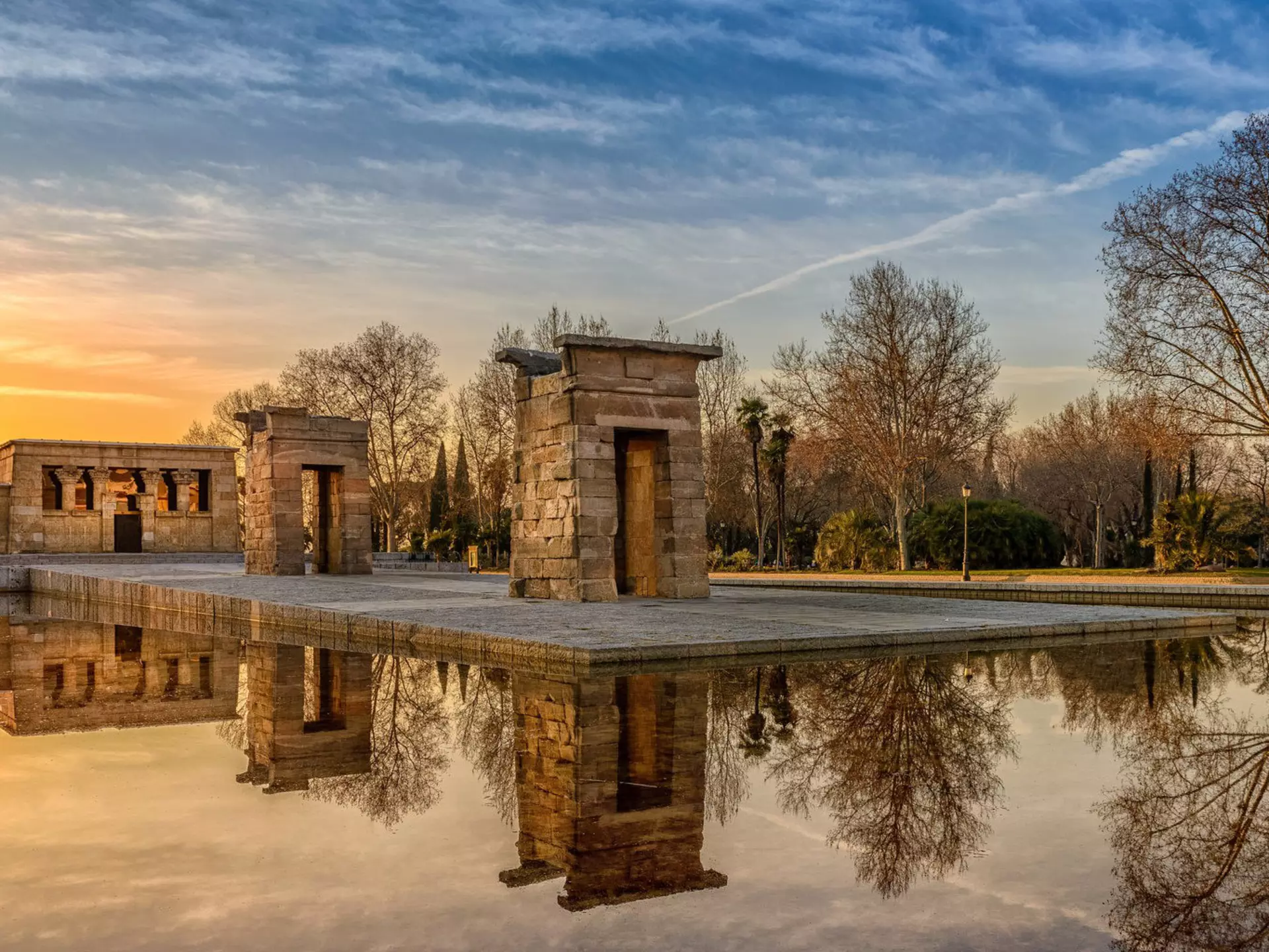 The Templo de Debod is an Egyptian temple that was moved stone-by-stone from Egypt to Madrid. Miguel Diaz / 500px