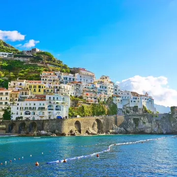 Amalfi via ferry. Javen/Shutterstock