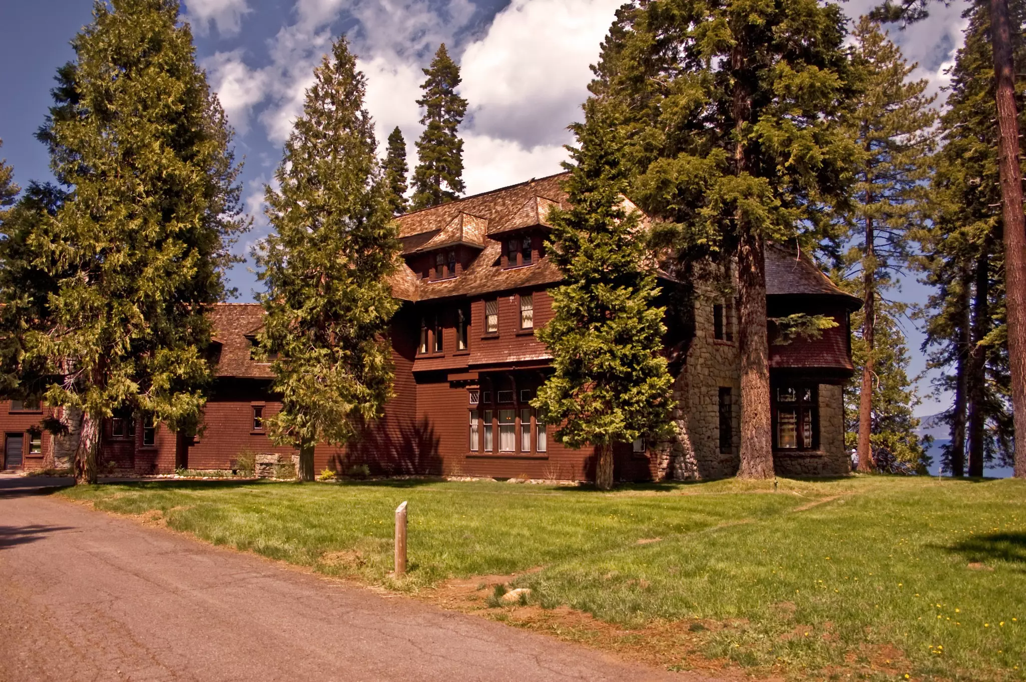 The historic Ehrman Mansion found in Sugar Pine Point State Park (California) on Lake Tahoe