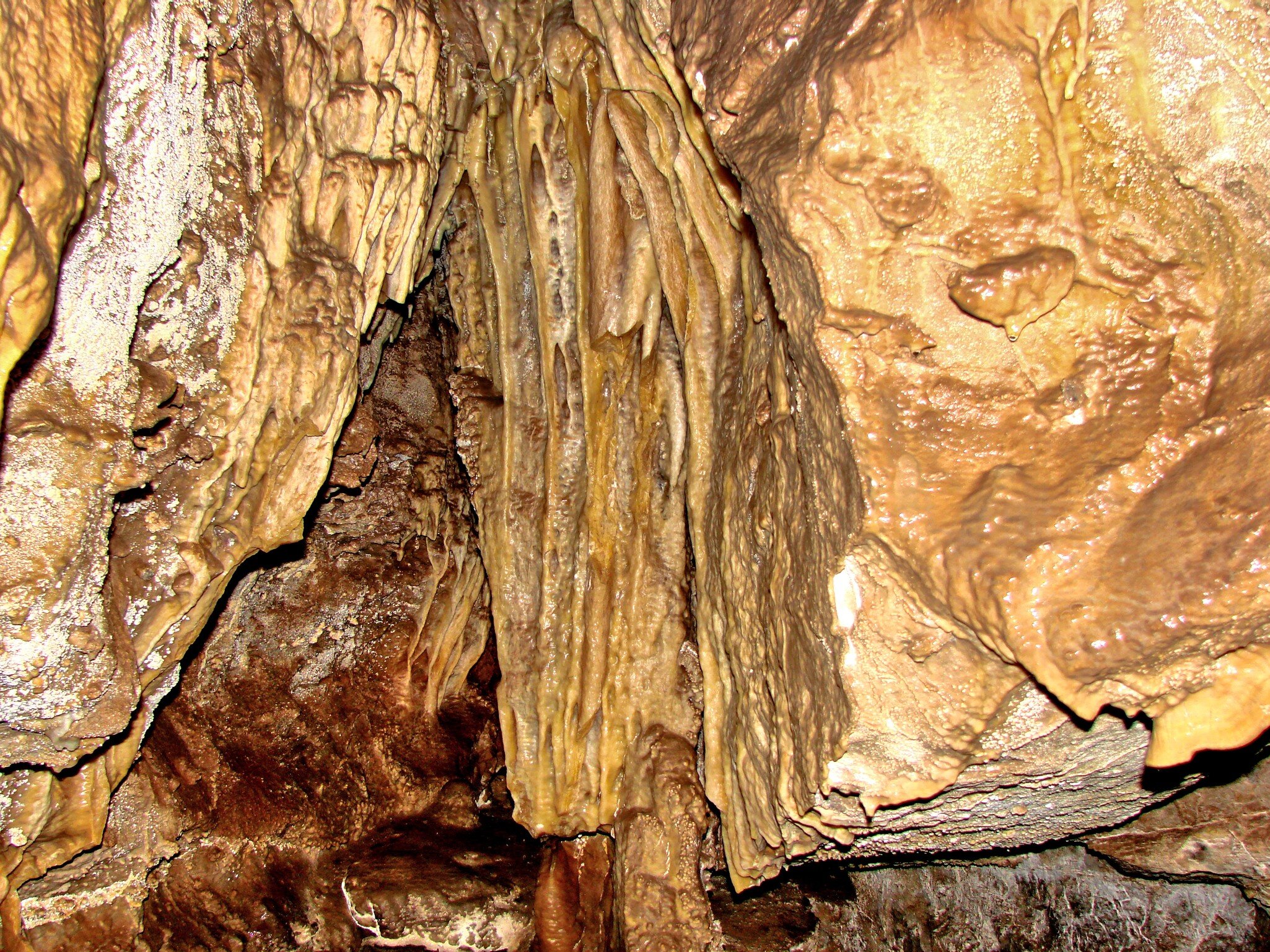 Detail of Witch Cavern (Caverna de Brujos) tunnels in Malargue, Argentina.