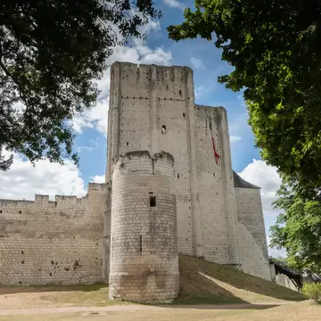 Medieval Donjon Tower of the castle in the French city of loches, france, Loire valley.