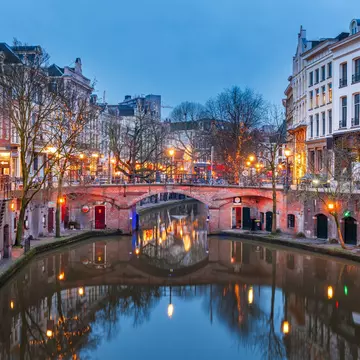 Dusk along the canals of Utrecht. Sean Pavone/Shutterstock