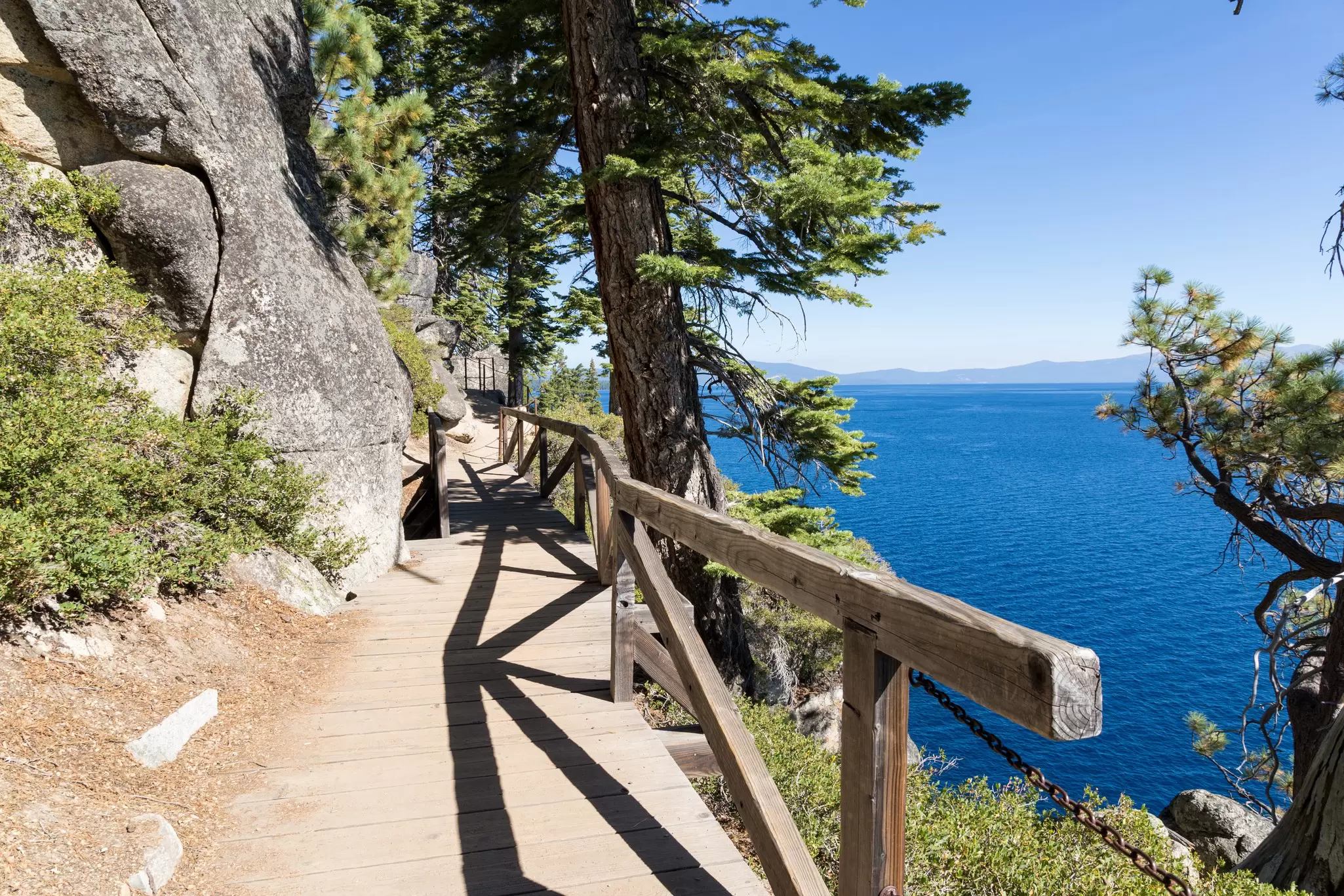 Views along Lake Tahoe's Rubicon Trail.