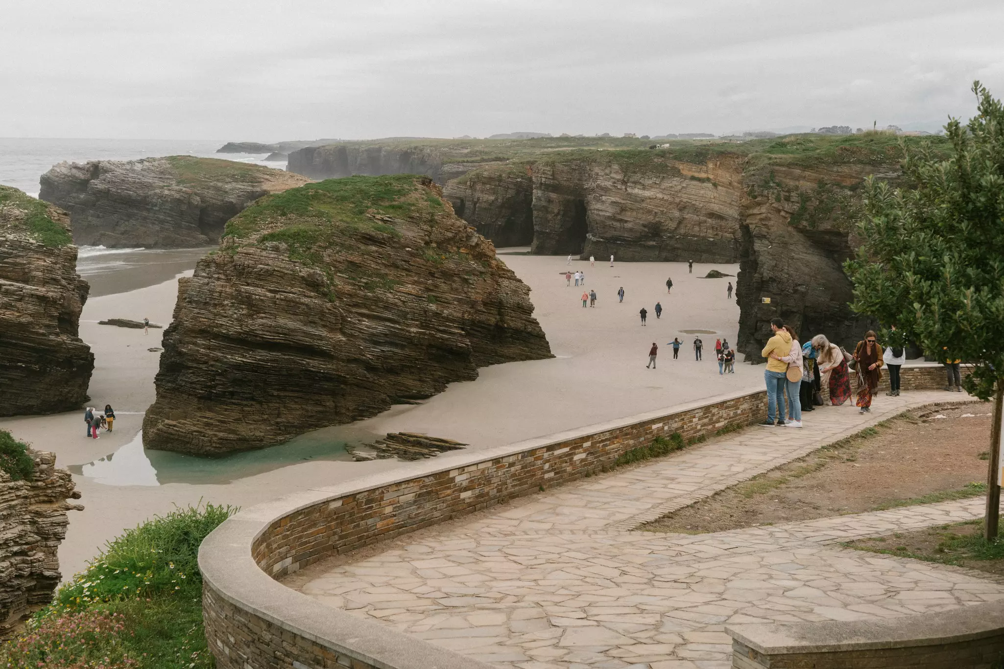 Playa de las Catedrales in Ribadeo, Spain