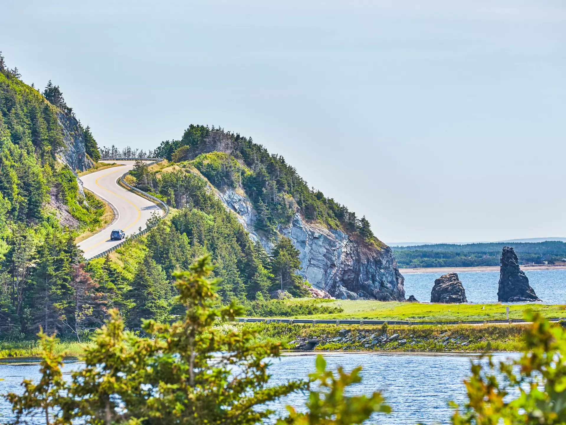 Drive the wild highways and coastlines of Nova Scotia on a road trip © Peter Unger / Getty Images
