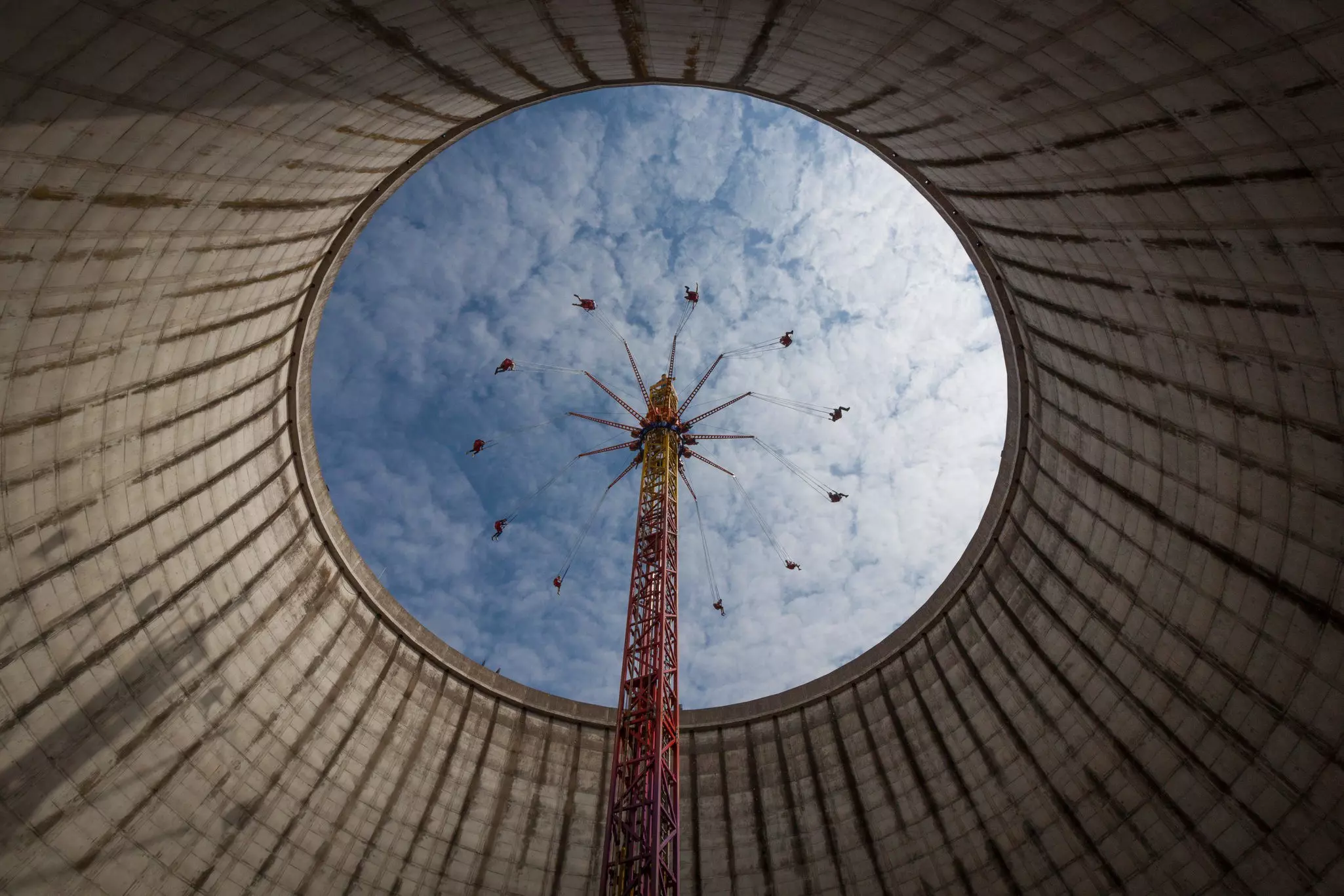 Ride at the Wunderland Kalkar amusement park.