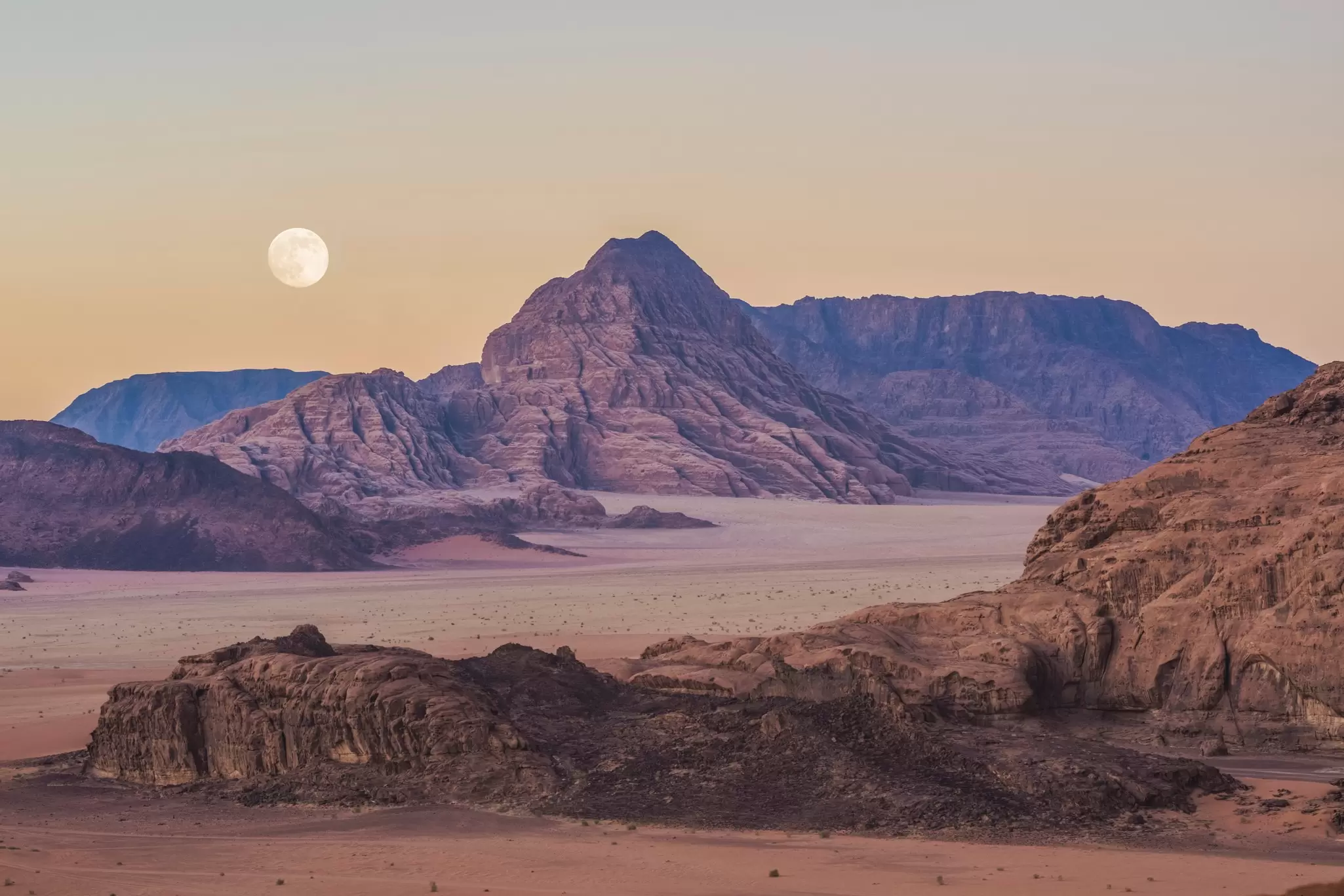The otherworldly desert landscape of Wadi Rum in southern Jordan