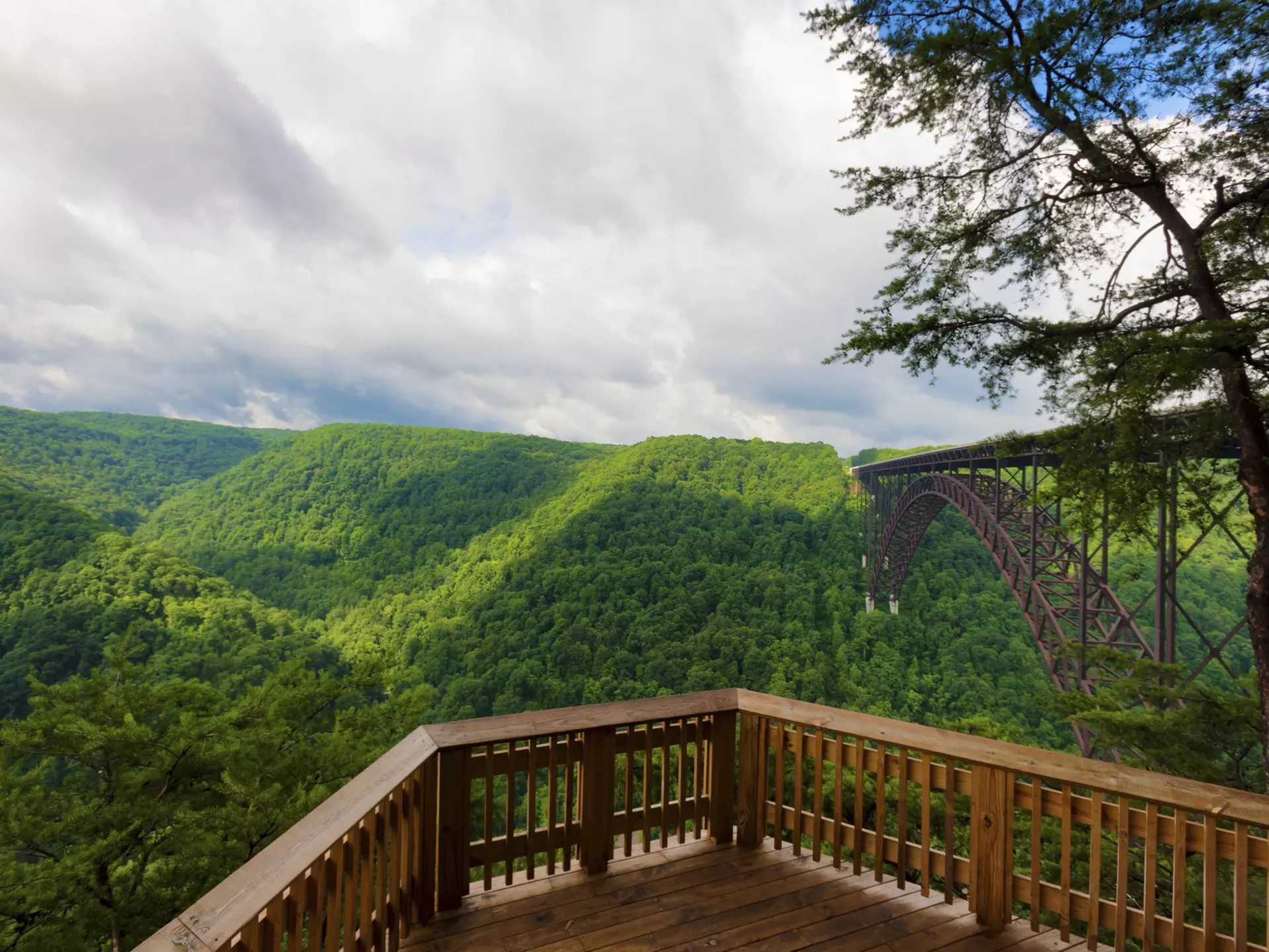 New River Gorge National Park Observation Deck View