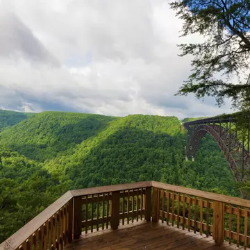 New River Gorge National Park Observation Deck View