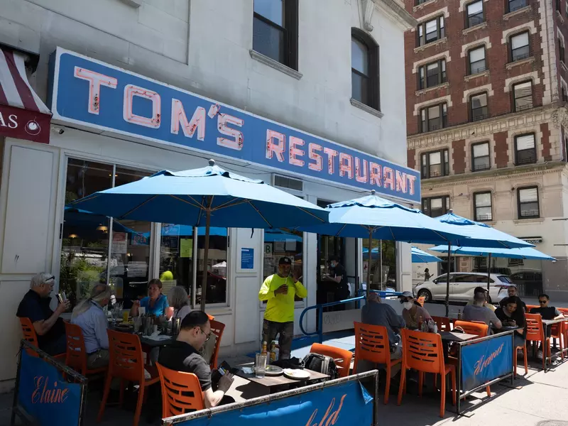 New York, NY, USA - June 10, 2022: Tom's Restaurant in Morningside Heights.  License Type: media  Download Time: 2023-11-24T16:38:10.000Z  User: FergalCo  Is Editorial: Yes  purchase_order:   