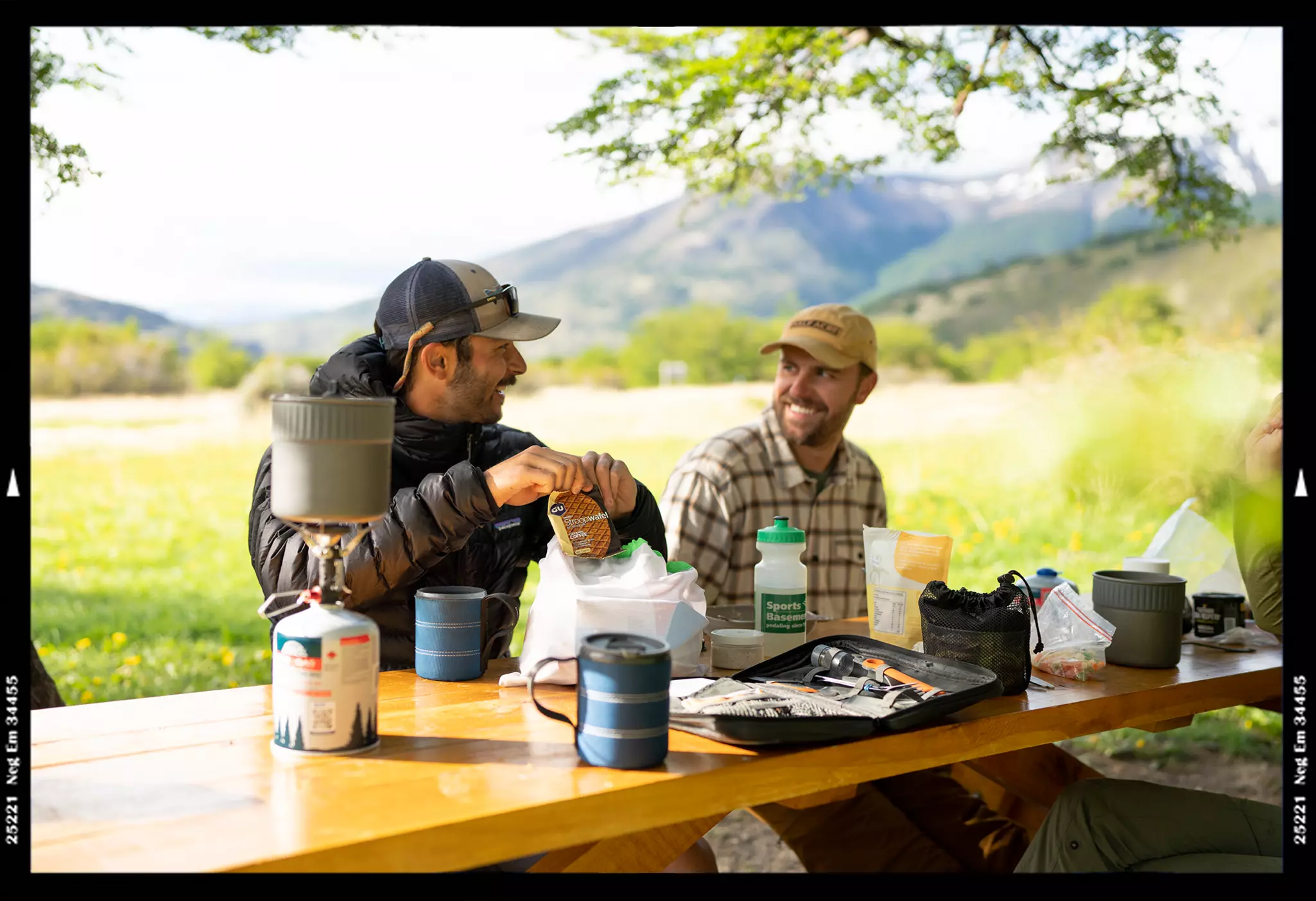Coffee and an easy camping breakfast in Torres del Paine © Evan Ruderman