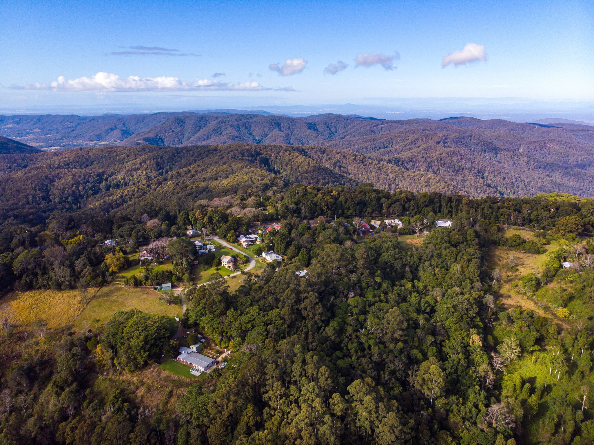 aerial panorama of d'aguilar national park near brisbane in queensland, australia; aerial view of rainforest in the mountains, License Type: media, Download Time: 2026-04-12T05:57:03.000Z, User: claramonitto, Editorial: false, purchase_order: 56530 - Guidebooks, job: WIP Global Publishing , client: Australia 23, other: Clara Monitto