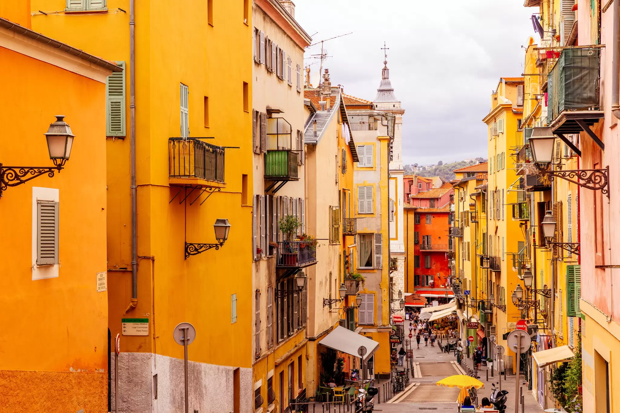 Explore the winding and narrow streets of Nice's Old Town with this walking guide to cafes, shops and sights © Getty Images
