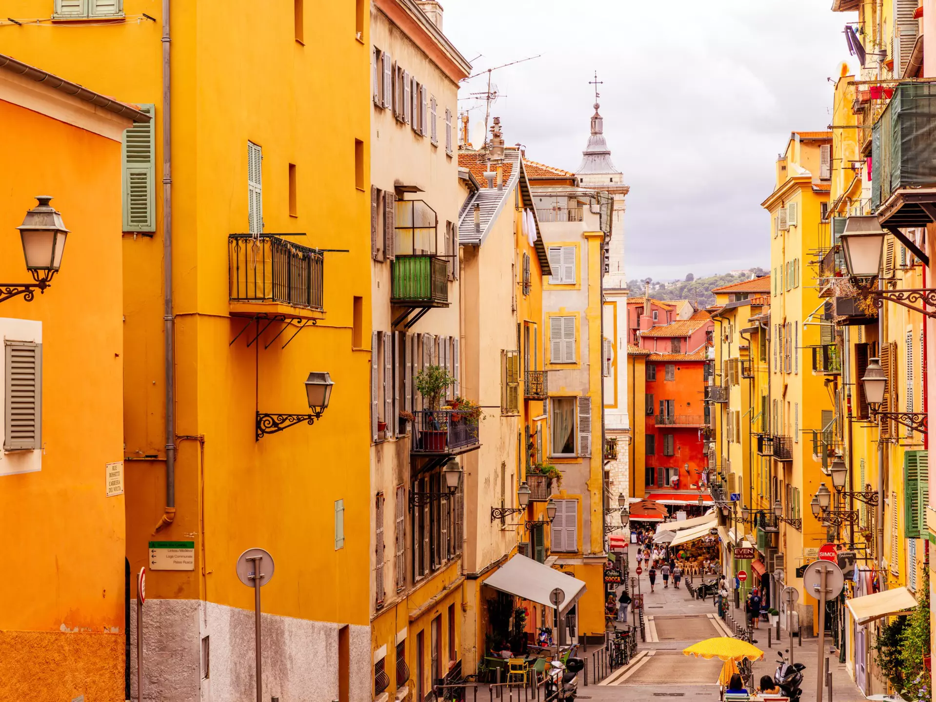 Explore the winding and narrow streets of Nice's Old Town with this walking guide to cafes, shops and sights © Getty Images
