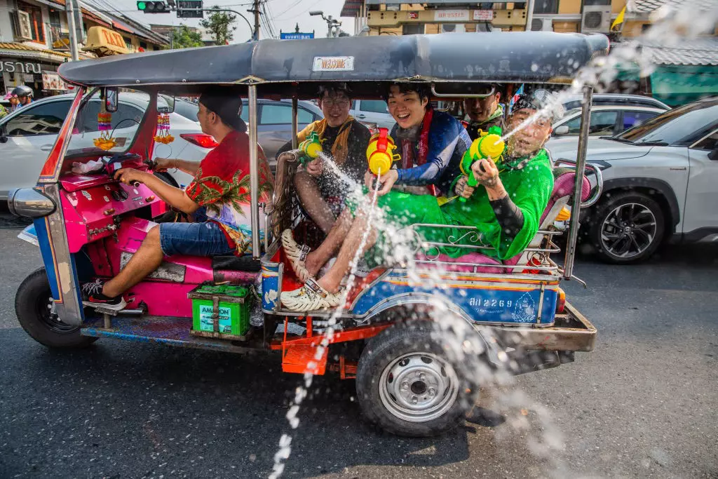 Thailand celebrates Songkran in mid-April © Lauren DeCicca / Stringer / Getty Images