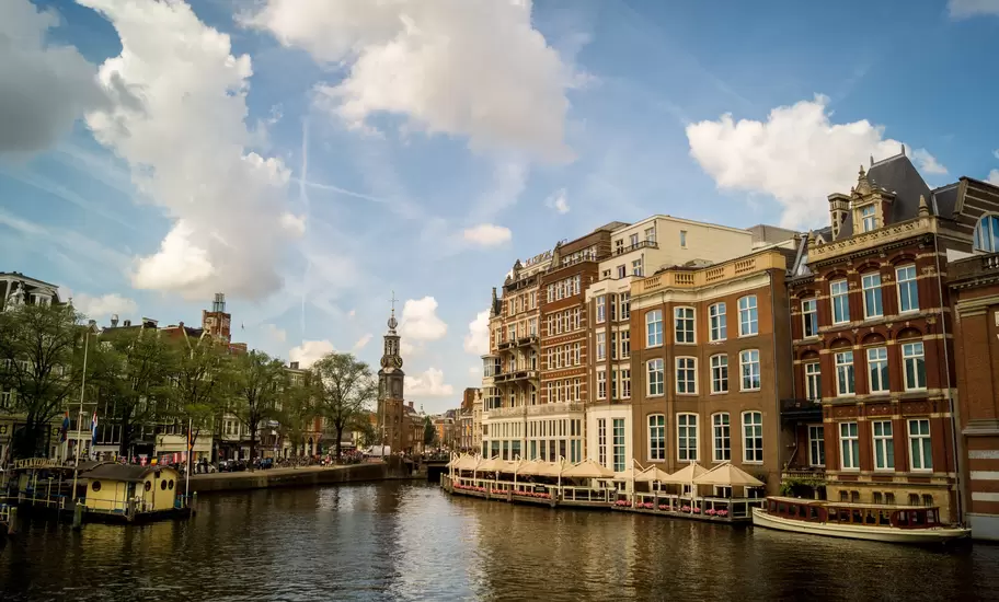 Waterfront buildings at Eindhoven city in the Netherlands.