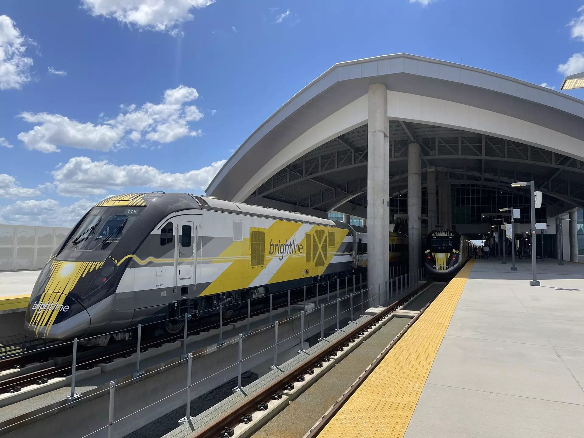 The Brighline train has added a new station at Orlando International Airport connecting Central Florida with cities in South Florida. © Laura Motta/Lonely Planet