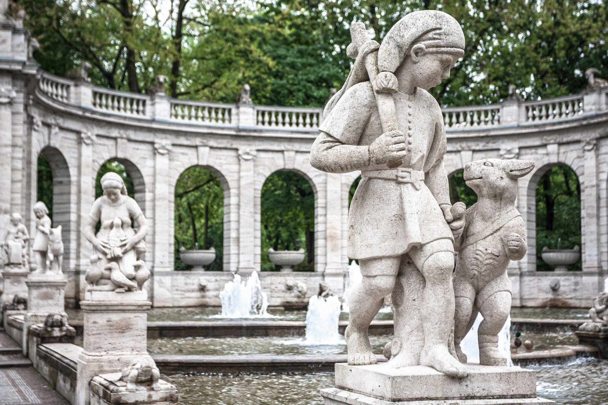 Marchenbrunnen Fairy Tale Fountain (1913) in the Volkspark Friedrichshain Park, Berlin, Germany; Shutterstock ID 220555540; Your name (First / Last): Josh Vogel; Project no. or GL code: 56530; Network activity no. or Cost Centre: Online-Design; Pr...