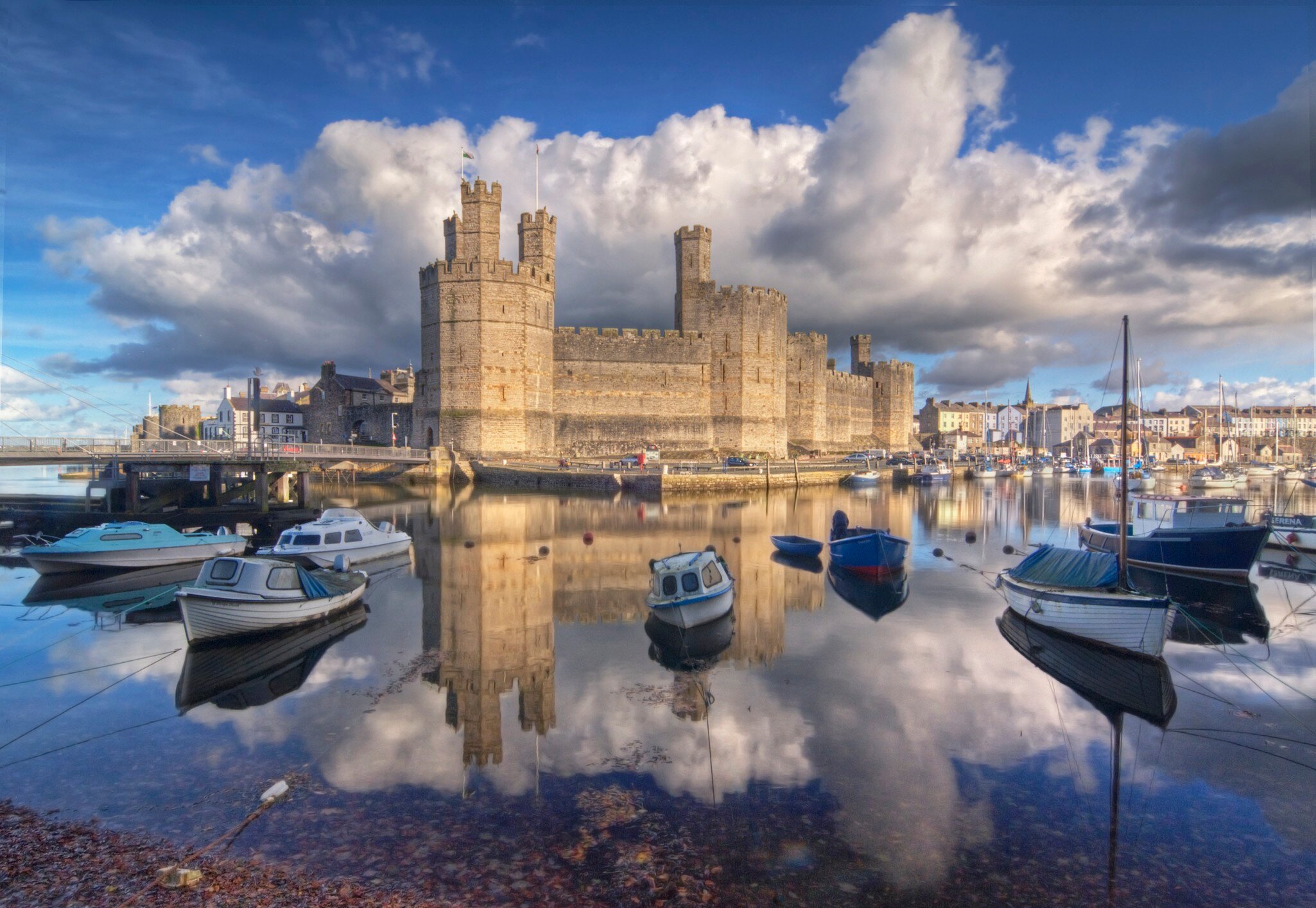 Caernarfon Castle Reflections