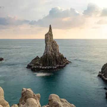 The Finger of God at Maruata Beach Michoacán; Shutterstock ID 1623721984;