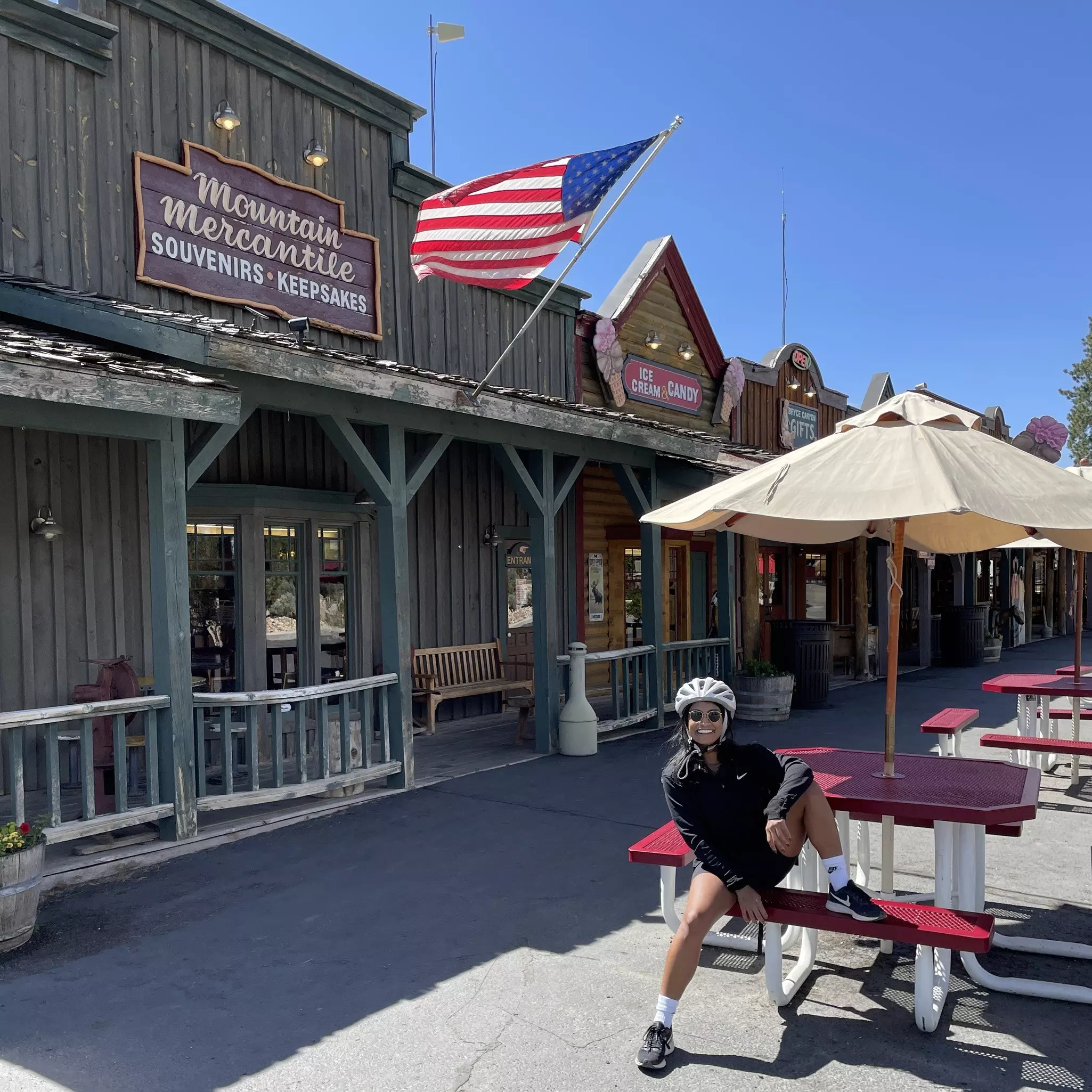 A pit stop at Old Bryce Town on an e-bike ride to Bryce Canyon © Deepa Lakshmin / Lonely Planet
