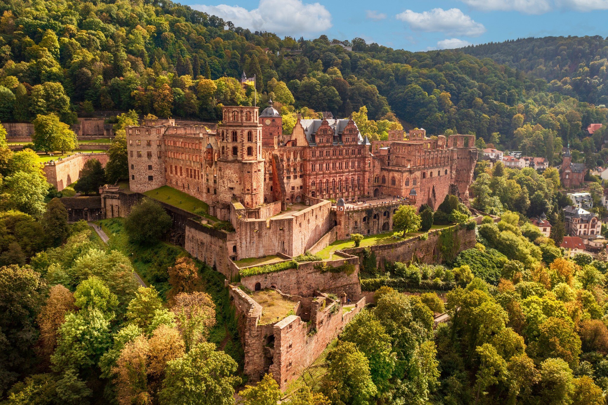 The castle (castle ruin) in Heidelberg, Baden Wuerttemberg, Germany.