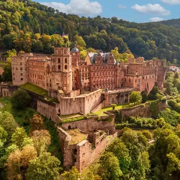 The castle (castle ruin) in Heidelberg, Baden Wuerttemberg, Germany.