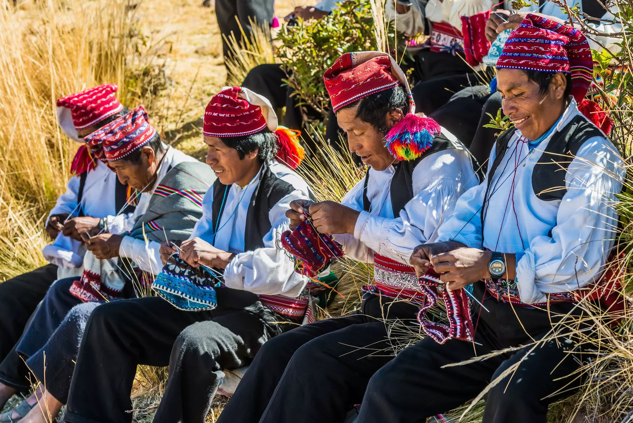 The local knitters and weavers of Taquile Island are traditionally male © Frank Camhi / Shutterstock