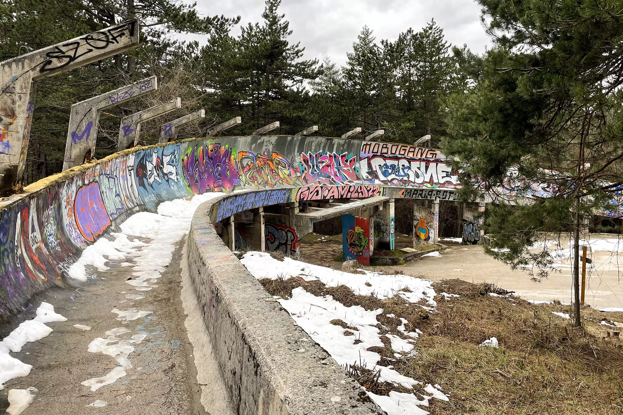 The Olympic bobsled track from the 1984 winter games. © Robyn Wilson / Lonely Planet