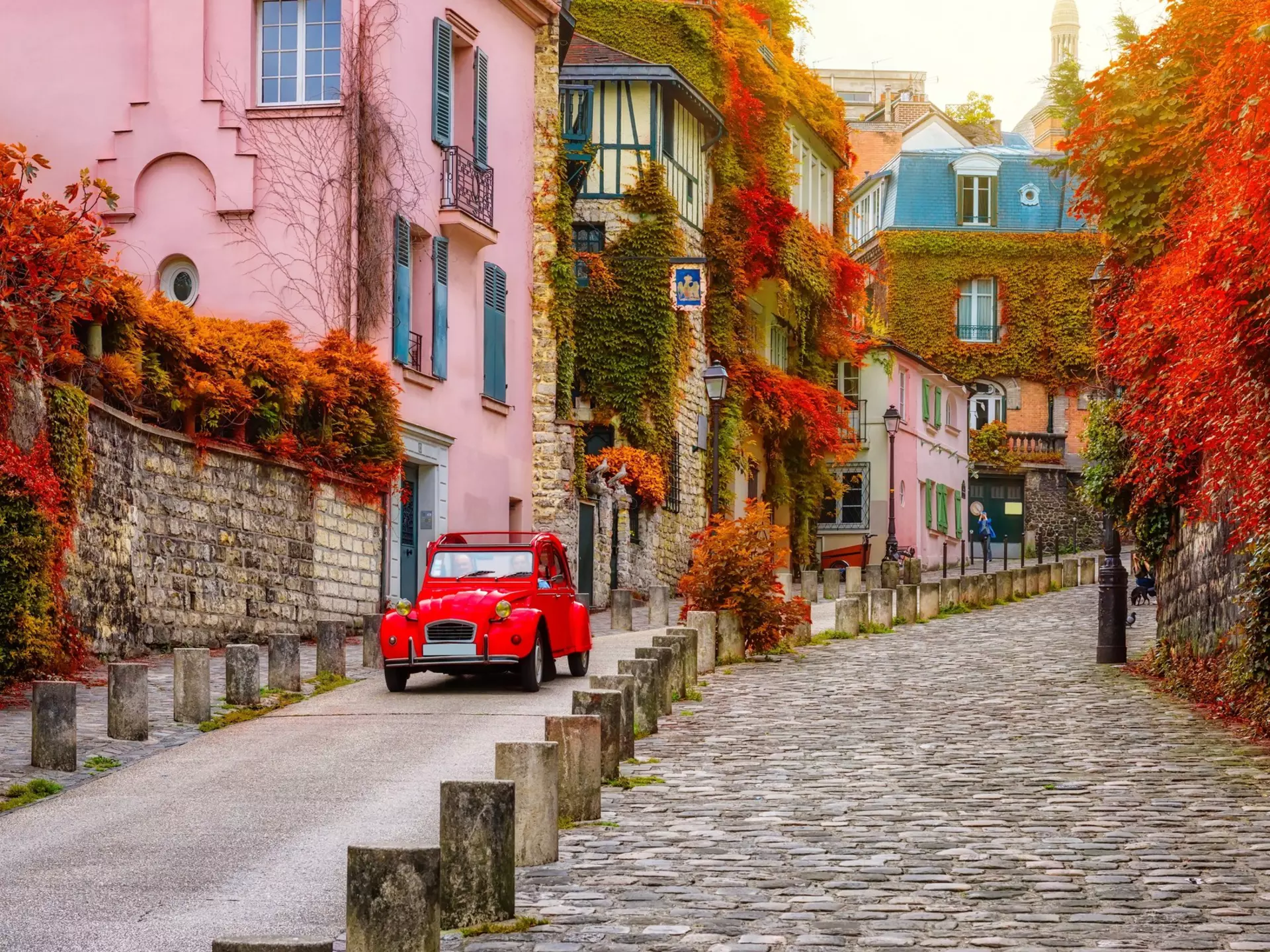 A autumnal street in the Montmartre neighborhood of Paris, France. Catarina Belova/Shutterstock