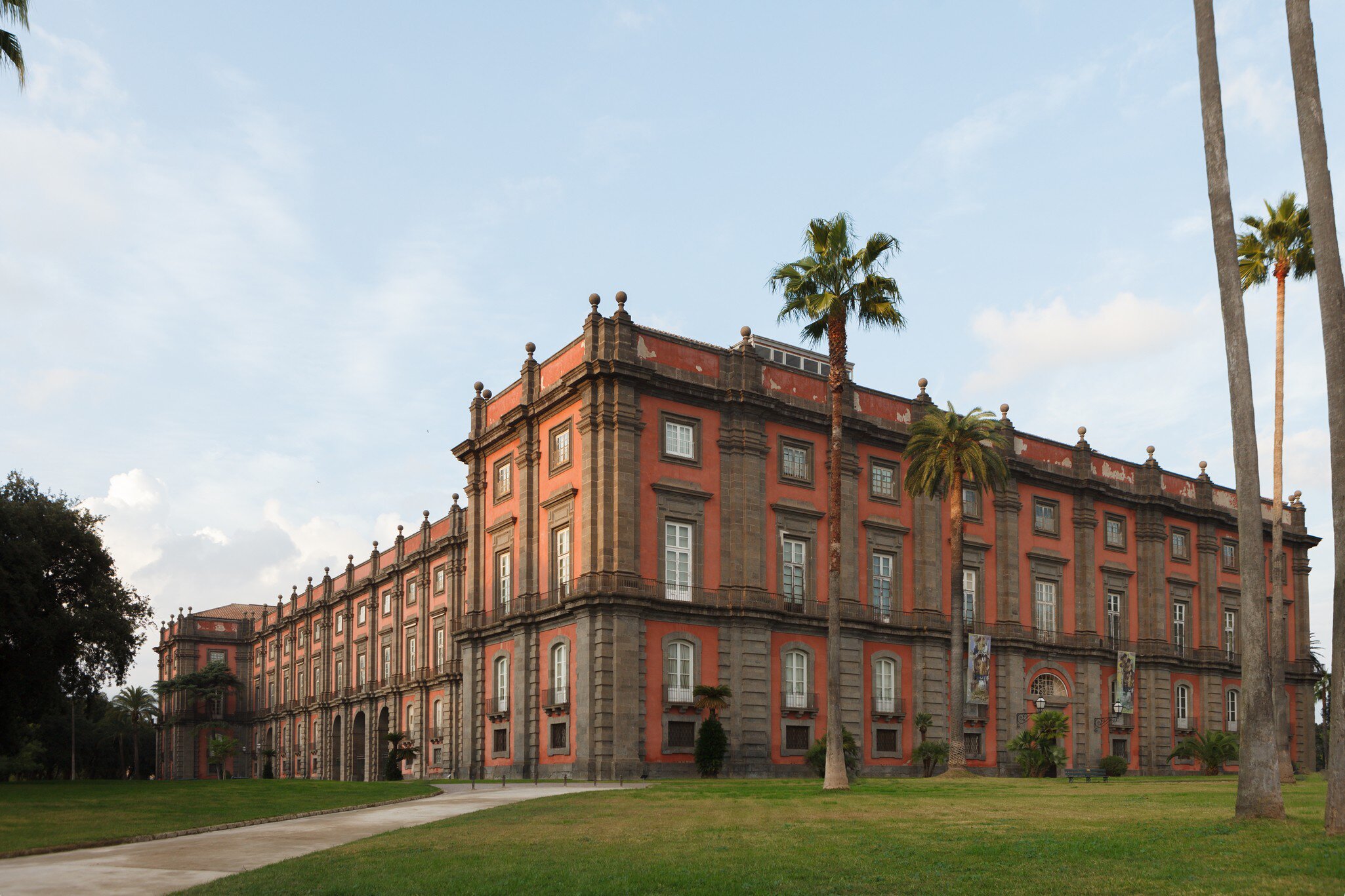 Exterior of the Palace of Capodimonte in Naples, Italy.