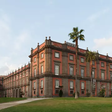 Exterior of the Palace of Capodimonte in Naples, Italy.