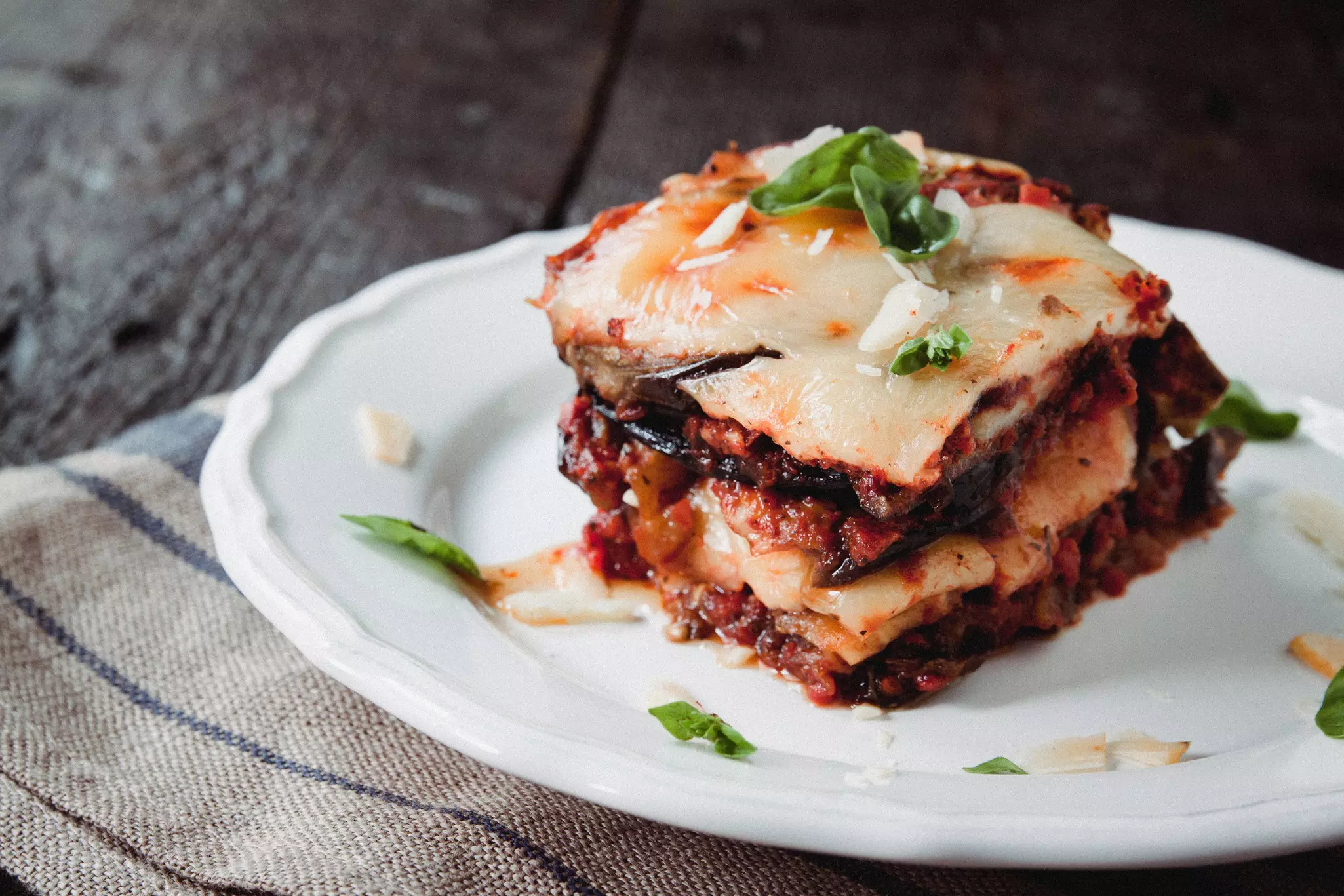 Parmigiana di melanzane is a wonderful Italian favorite to try © ~UserGI15633745 / Getty Images
