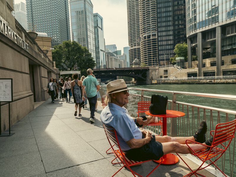 Riverwalk, River North, Chicago Illinois, September 2025