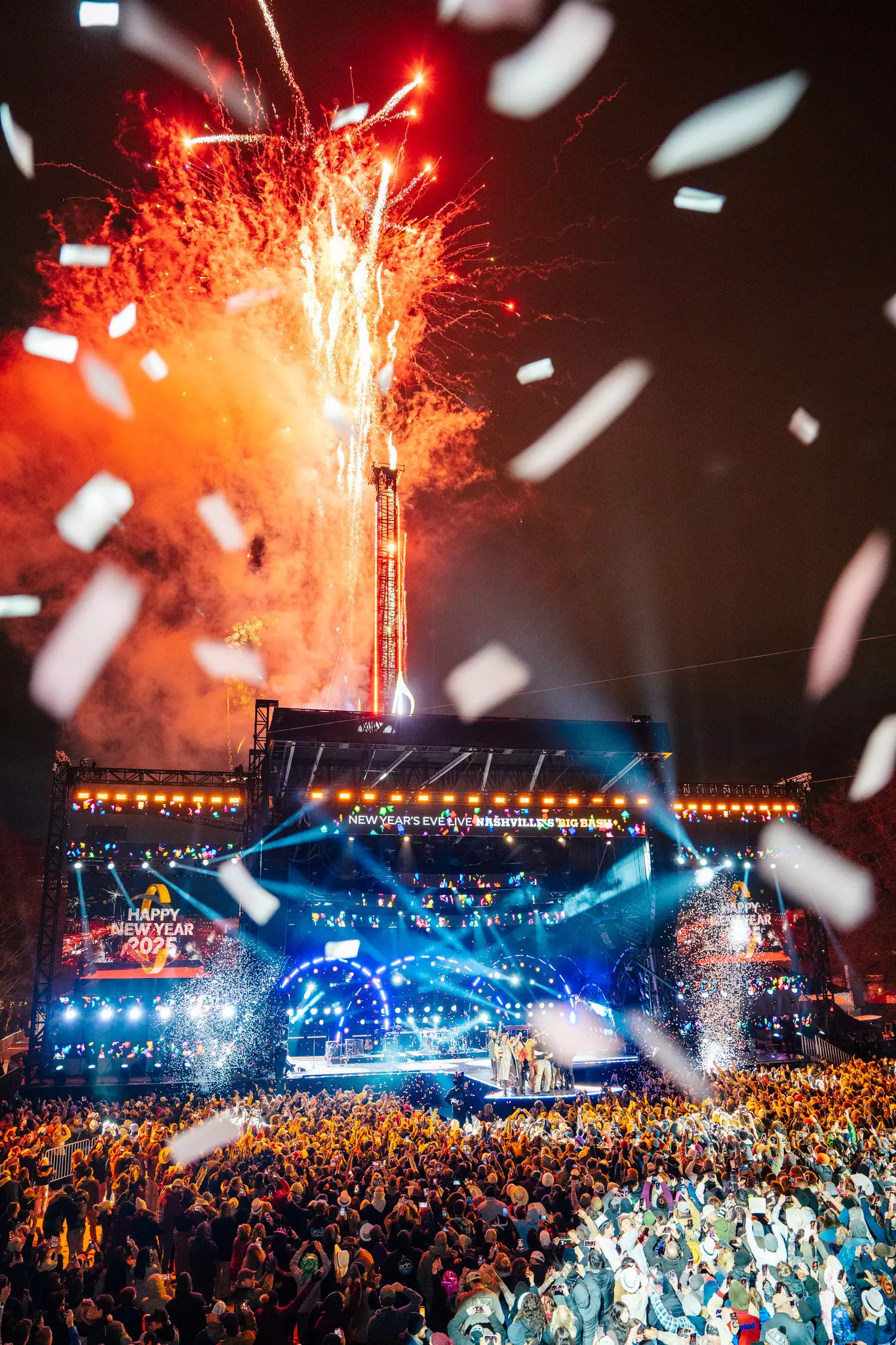 Fireworks over New Year’s Eve Live in Nashville