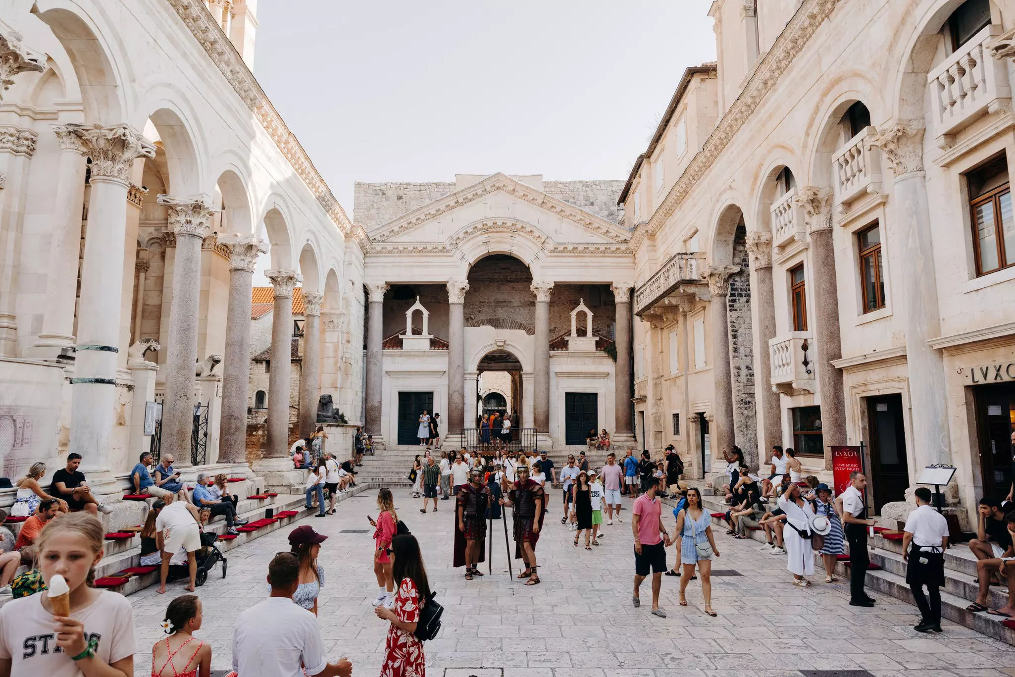 Diocletian Palace in Split city center