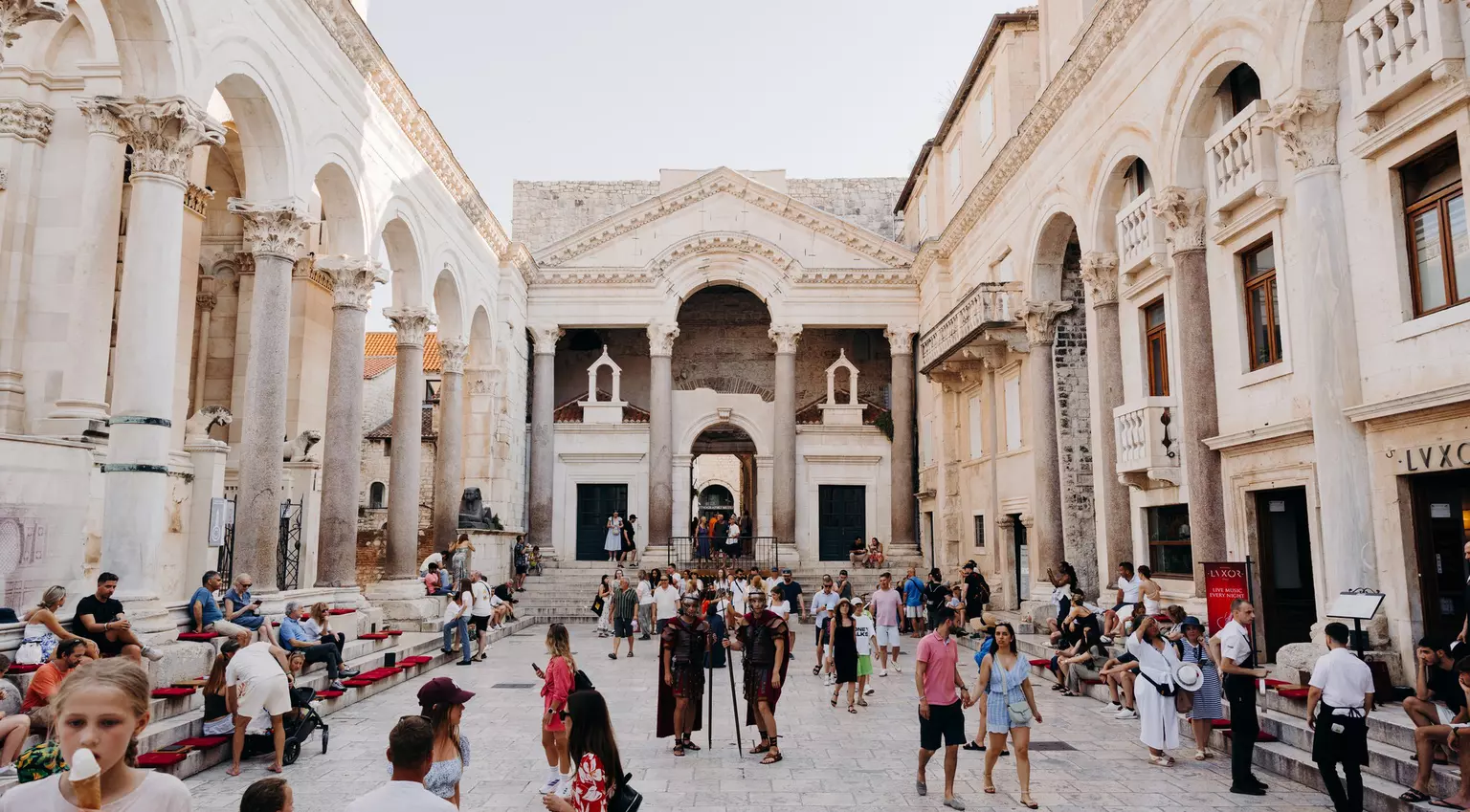 Diocletian Palace in Split city center